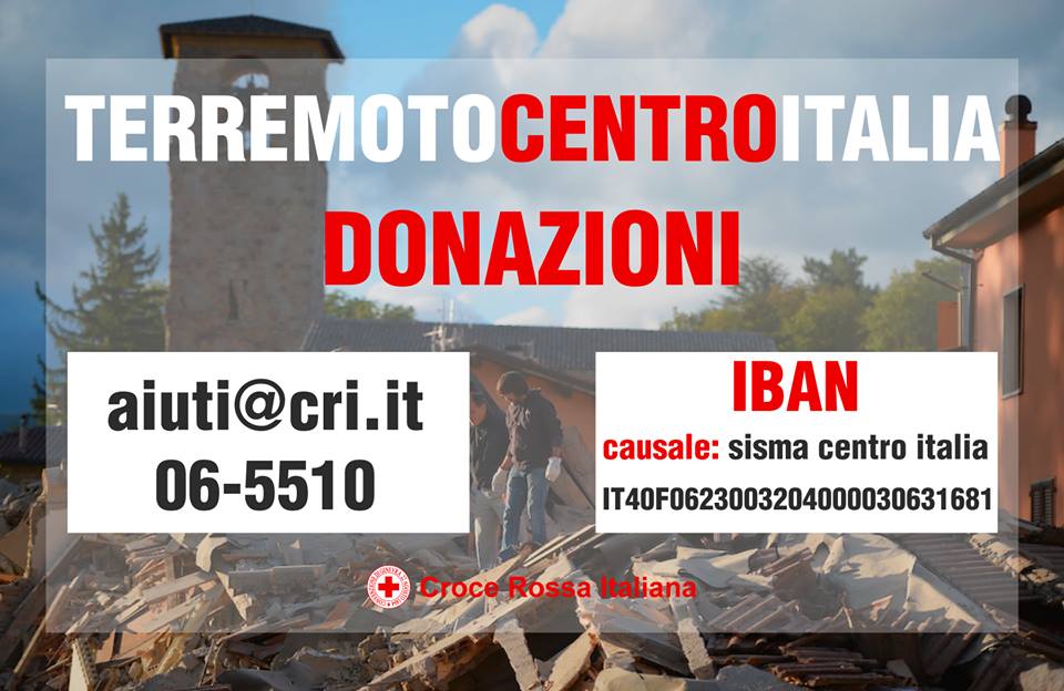 aiuti sisma centro Italia